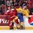 MONTREAL, CANADA - DECEMBER 26: Sweden's Kristoffer Gunnarsson #6 gets tangled up with Denmark's Christian Mieritz #12 along the boards during preliminary round action at the 2017 IIHF World Junior Championship. (Photo by Andre Ringuette/HHOF-IIHF Images)

